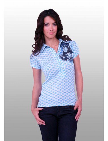 Blusa con estampado de rombos